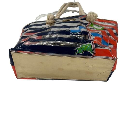 Lilly Pulitzer Shoreline Tote Raise The Sail Beach Bag Nautical Rare Preppy Cute - Picture 5 of 12